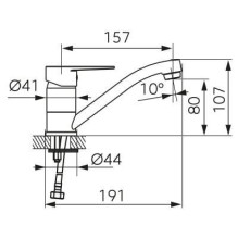 MIXER WASHBA FERRO RENNTO BNT2ABL. BLACK MIXER WASHBA FERRO RENNTO BNT2ABL. BLACK
