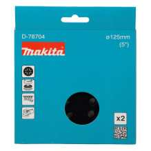 Šlifavimo padas Makita 125mm 2 vnt D-78704 Šlifavimo padas Makita 125mm 2 vnt D-78704