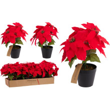 Artificial flower, poinsettia, 30 cm Artificial flower, poinsettia, 30 cm