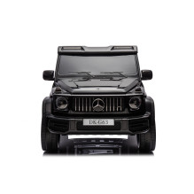Vaikiškas elektromobilis Mercedes G63, balta / juoda / Vaikiškas elektromobilis Mercedes G63, balta / juoda /