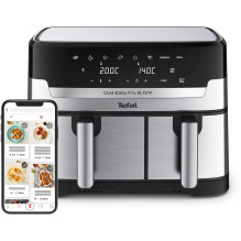 Air fryer Tefal Dual Easy Fry &amp; Grill Ey905d,2400 W, 8.3 l