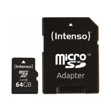 KORTELĖ ATMINTIES INTENSO MICRO SDXC 64 GB KORTELĖ ATMINTIES INTENSO MICRO SDXC 64 GB