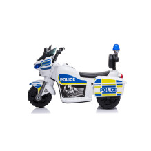 Vaikiškas elektrinis motociklas Police, mėlyna / balta