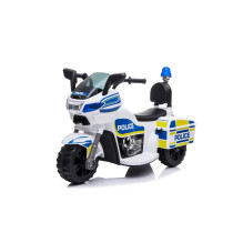Vaikiškas elektrinis motociklas Police, mėlyna / balta