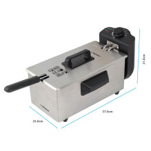 Esperanza EKG010 Deep Fryer 3 L, 2000W Inox