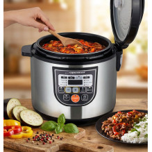 Esperanza EKG011 daugiafunkcis puodas 5 l 860 W juodas, nerūdijantis plienas