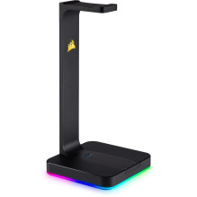Ausinių stovas Corsair ST100 RGB Premium, juoda