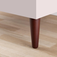 CONICAL WOODEN LEG D50 L150MM DARK LACQ CONICAL WOODEN LEG D50 L150MM DARK LACQ