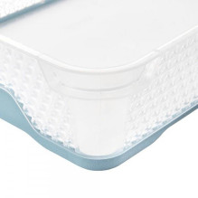 Basket Keeeper, transparent / light blue, 20 x 26.5 x 7 cm Basket Keeeper, transparent / light blue, 20 x 26.5 x 7 cm