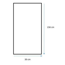 MIRROR FRAMED STANDING 156X36 CM BLACK