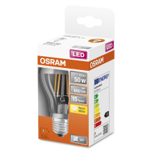 Lemputė Osram LED, A60, E27, 6.5W, 650lm, 2700K, sidabrinė Lemputė Osram LED, A60, E27, 6.5W, 650lm, 2700K, sidabrinė