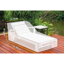 Lauko baldų uždangalas Kinzo 871125216782 žalia 202x67cm Lauko baldų uždangalas Kinzo 871125216782 žalia 202x67cm