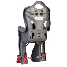 Bicycle child seat Bellelli, grey, at the back