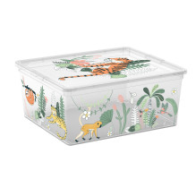 Storage box Kis M, 18 l, transparent, 400 x 340 x 170 mm Storage box Kis M, 18 l, transparent, 400 x 340 x 170 mm