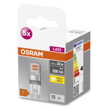 LEMPUTĖ LED G9 1.9W 870 200LM 5VNT