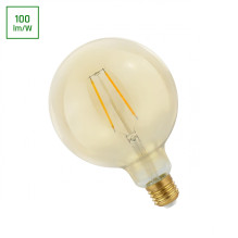 BULB SPECTRUM LED, G125, E27, 4.9W, 490LM, 2400K, AMB