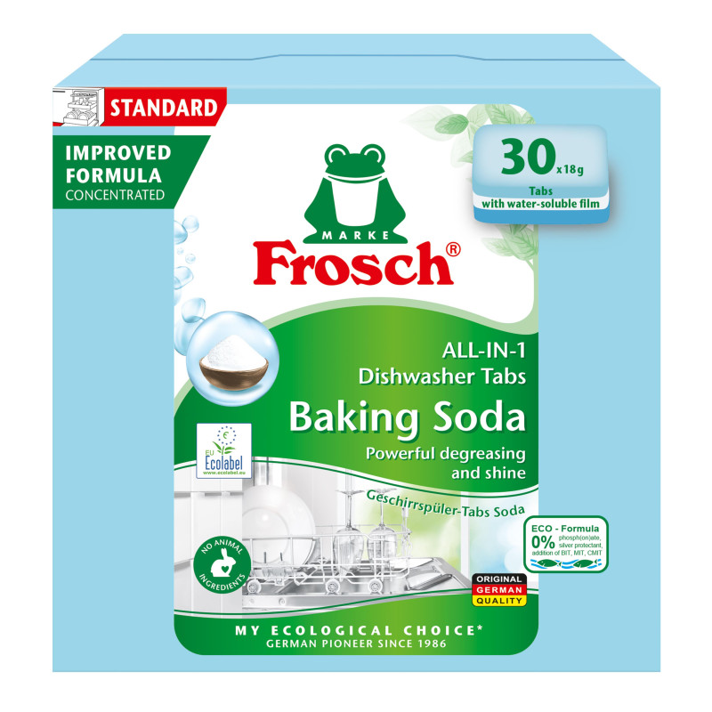 Dishwasher tablets Frosch Baking Soda, 30 pcs