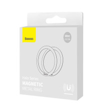 Metal ring for magnetic car holder Baseus silver