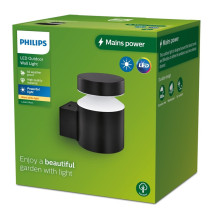 LED šviestuvas PHILIPS LAVEN 929003362201, 6 W, IP44, juodas LED šviestuvas PHILIPS LAVEN 929003362201, 6 W, IP44, juodas