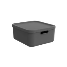 Storage box Rotho Albula, 20l, anthracite, 39.5x35.5x17.7cm Storage box Rotho Albula, 20l, anthracite, 39.5x35.5x17.7cm