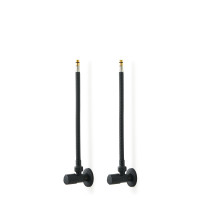 FLEXIBLE MIXER HOSE 2X40CM M10-L15.5 F1 / 2 BLACK