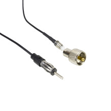 CB antenna PNI Duplex 2000 CB-FM, 26-28MHz (CB), 87-108MHz (FM), CB cable and FM cable 5 meters, fiberglass, length 490 