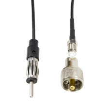 CB antenna PNI Duplex 2000 CB-FM, 26-28MHz (CB), 87-108MHz (FM), CB cable and FM cable 5 meters, fiberglass, length 490 