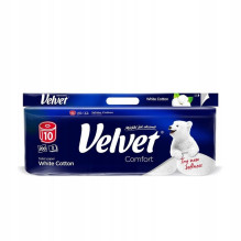 POPIER TUALET VELVET WHITE...