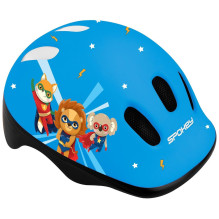 Helmet for children Spokey Fun, blue / black, 52-56 cm