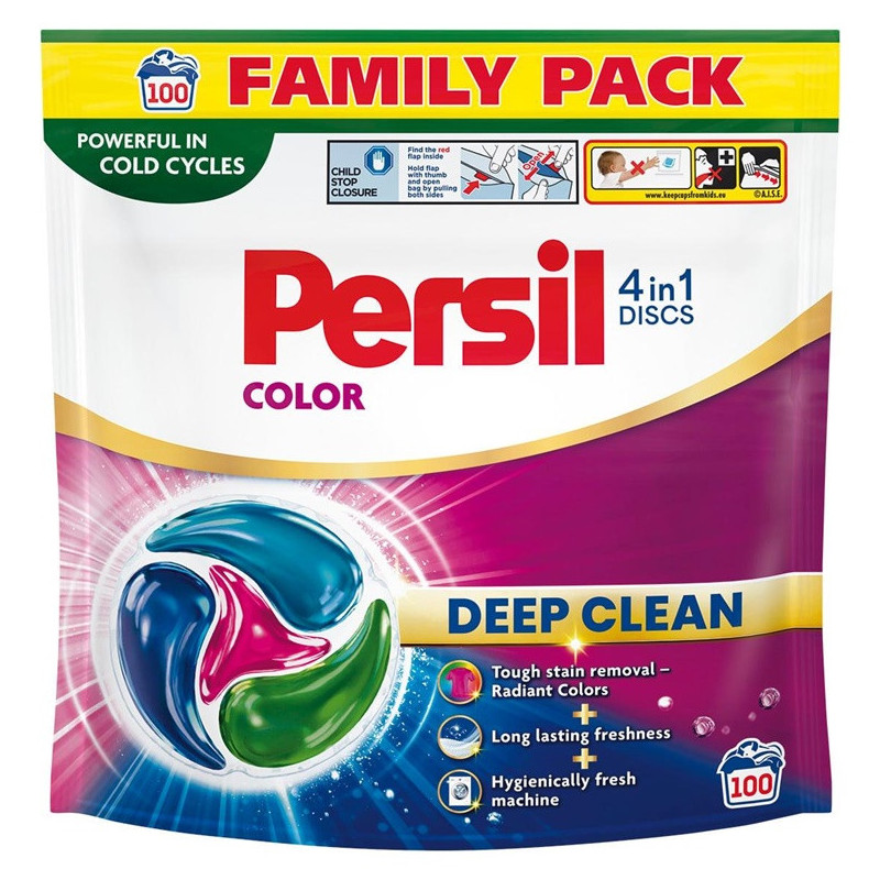 Washing capsules Persil Color Deep clean, 100 pcs