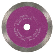 Deimantinis pjovimo diskas Makita, 76 mm x 10 mm x 1.4 mm Deimantinis pjovimo diskas Makita, 76 mm x 10 mm x 1.4 mm