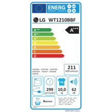 Skalbyklė-Džiovyklė LG WT1210BBF