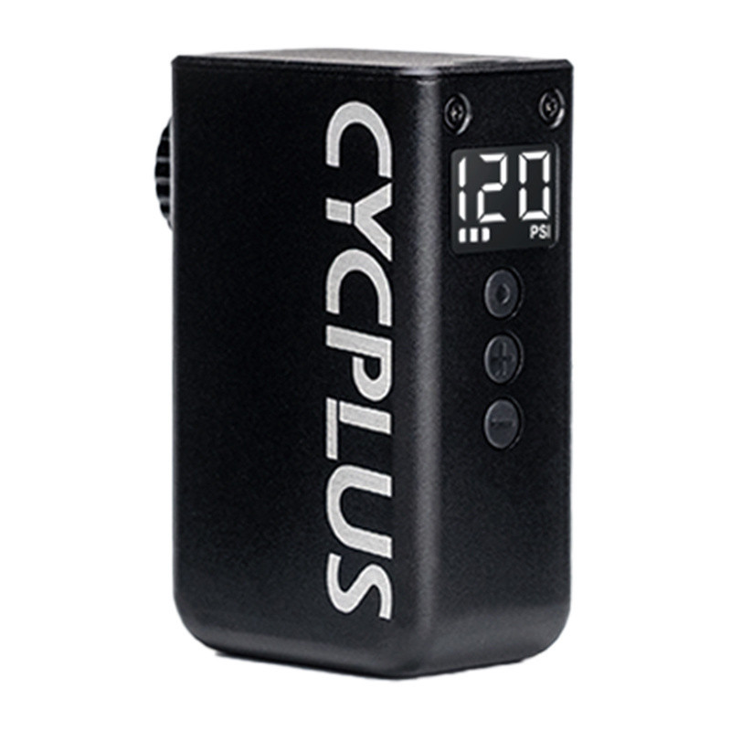 Electric Bicycle Pump - CYCPLUS AS2 PRO Mini Electric Pump 120 PSI USB-C Rechargeable Black