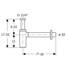 Siphon for the washbasin Geberit Siphon for the washbasin Geberit