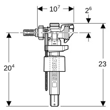 Water filling valve Geberit, 230 mm Water filling valve Geberit, 230 mm