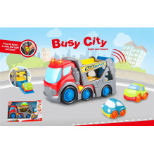 Žaislinis automobilis Busy City DHTS10359J, raudona Žaislinis automobilis Busy City DHTS10359J, raudona