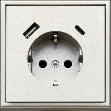 SOCKET+USB A+C IUK-3-01.M / CH MODERN CH