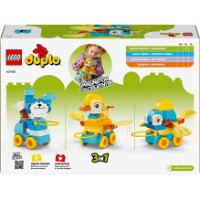 LEGO® DUPLO® Gyvūnai ant ratukų "trys viename"