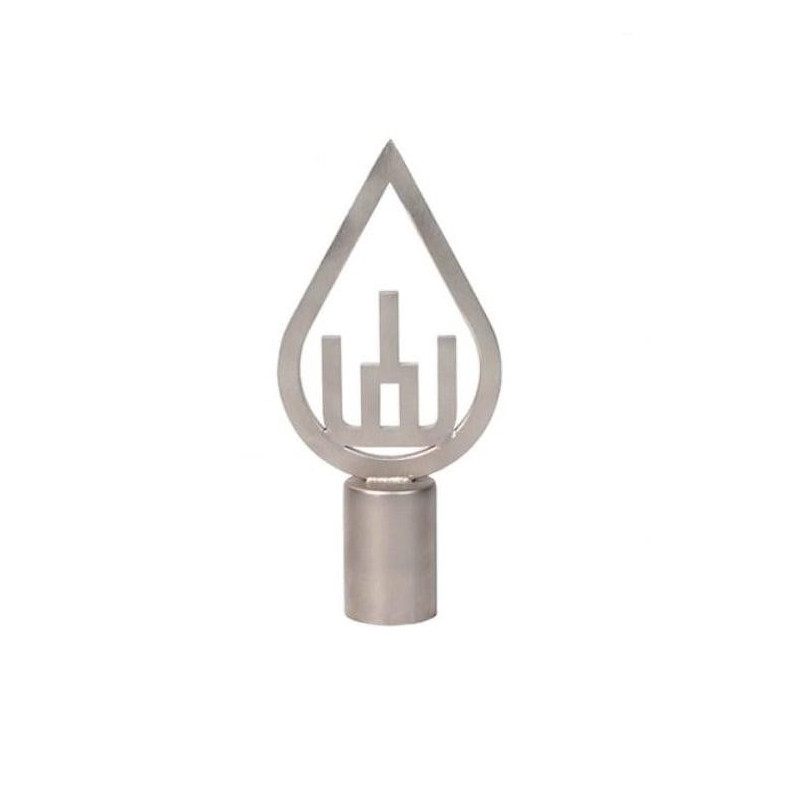Flagpole nozzle Lithuania, 20 cm x 10 cm, silver