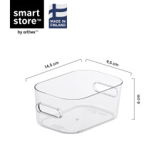 Storage box 10490, transparent, 14.5 x 9.5 x 6 cm Storage box 10490, transparent, 14.5 x 9.5 x 6 cm