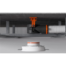 Antistatinė difuzoriaus dėžutė Ergovent SLIM BOX DN125-2X75
