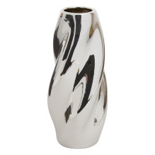 Vase Atmosphera Twisted 210138, 28 cm, silver