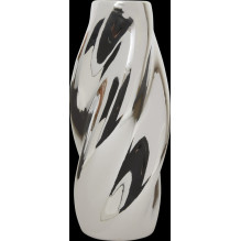 Vase Atmosphera Twisted 210138, 28 cm, silver