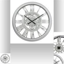 Clock Atmosphera Ricky, silver, D40 cm