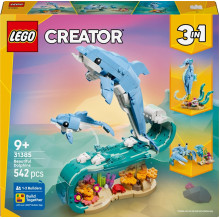 LEGO® Creator 3in1 dolphins 31385, 542 pcs LEGO® Creator 3in1 dolphins 31385, 542 pcs