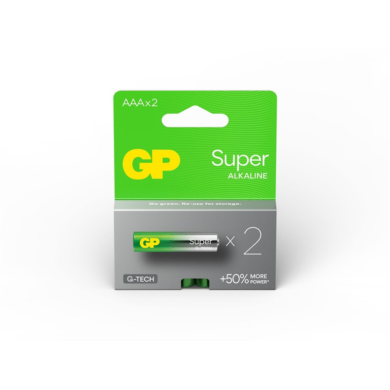 BATTERIES GP SUPERALKALINE AAA / LR03 2PCS