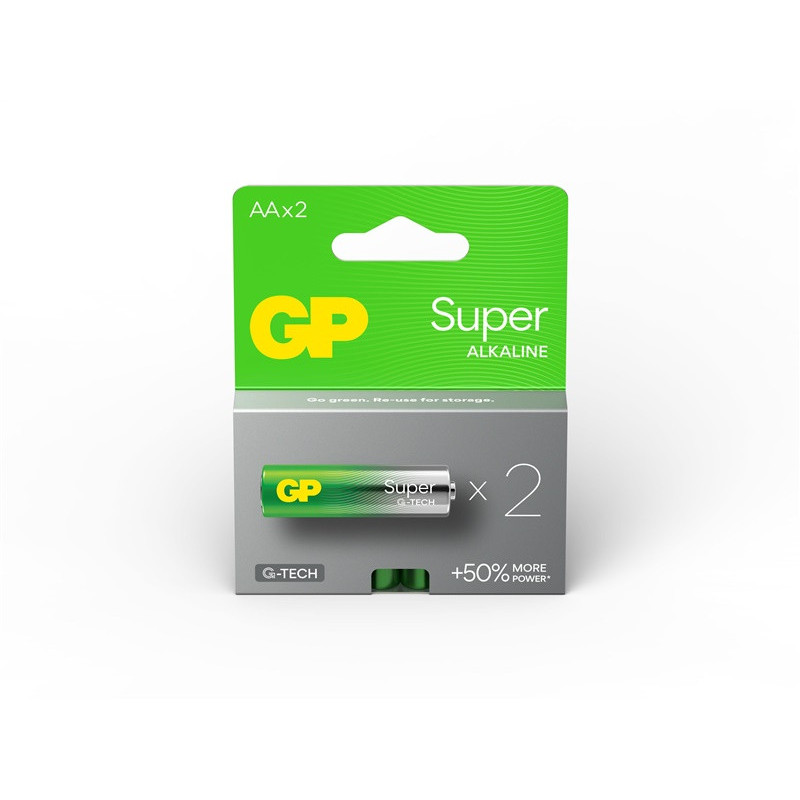 BATTERIES GP SUPER ALKALINE AA / LR06 2PCS
