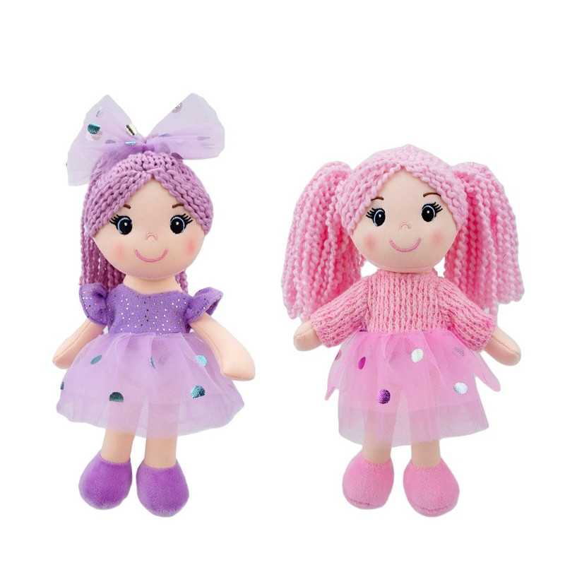 Pliušinis žaislas Lėlė Soft Doll, įvairių spalvų, 23 cm