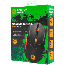 CANYON pelė Vigil GM-2 RGB 6 mygtukai Wired Black