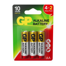 Elementai GP ALKALINE AA / LR06, 4+2vnt.